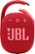Front Zoom. JBL - CLIP4 Portable Bluetooth Speaker - Red.