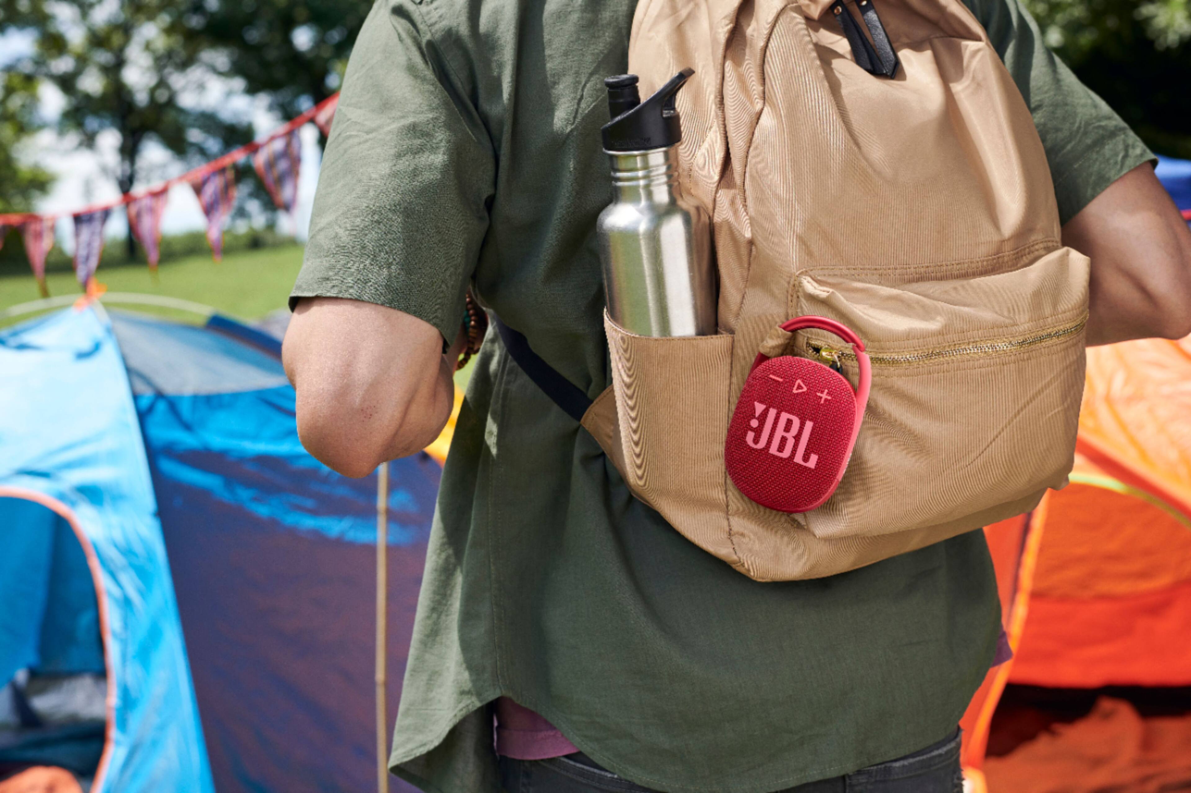 Alt View 16. JBL - CLIP4 Portable Bluetooth Speaker - Red.
