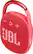 Left. JBL - CLIP4 Portable Bluetooth Speaker - Red.