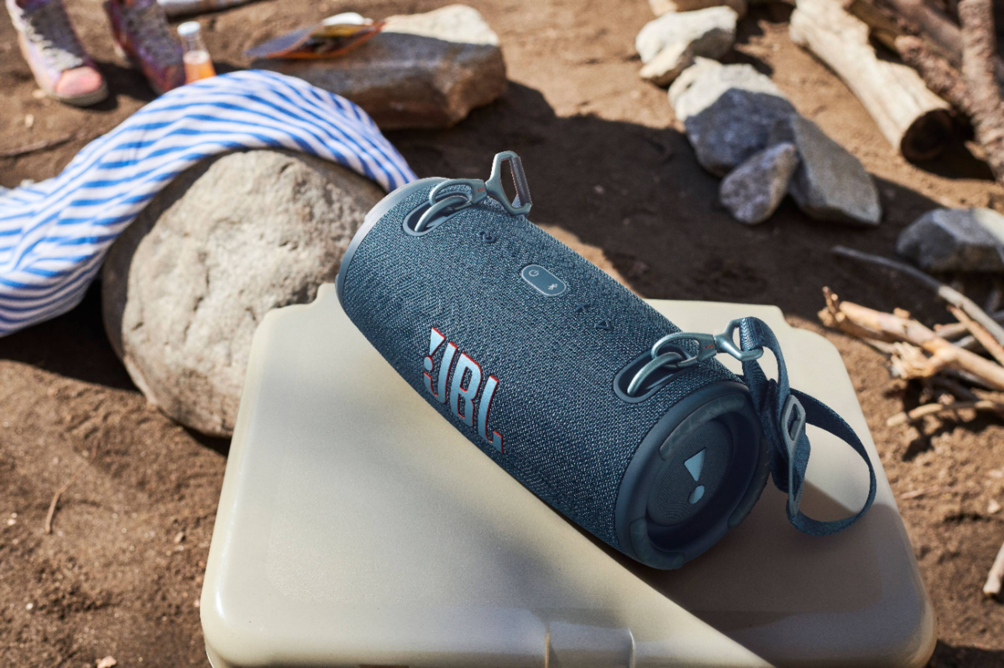 Alt View 17. JBL - XTREME3 Portable Bluetooth Speaker - Blue.