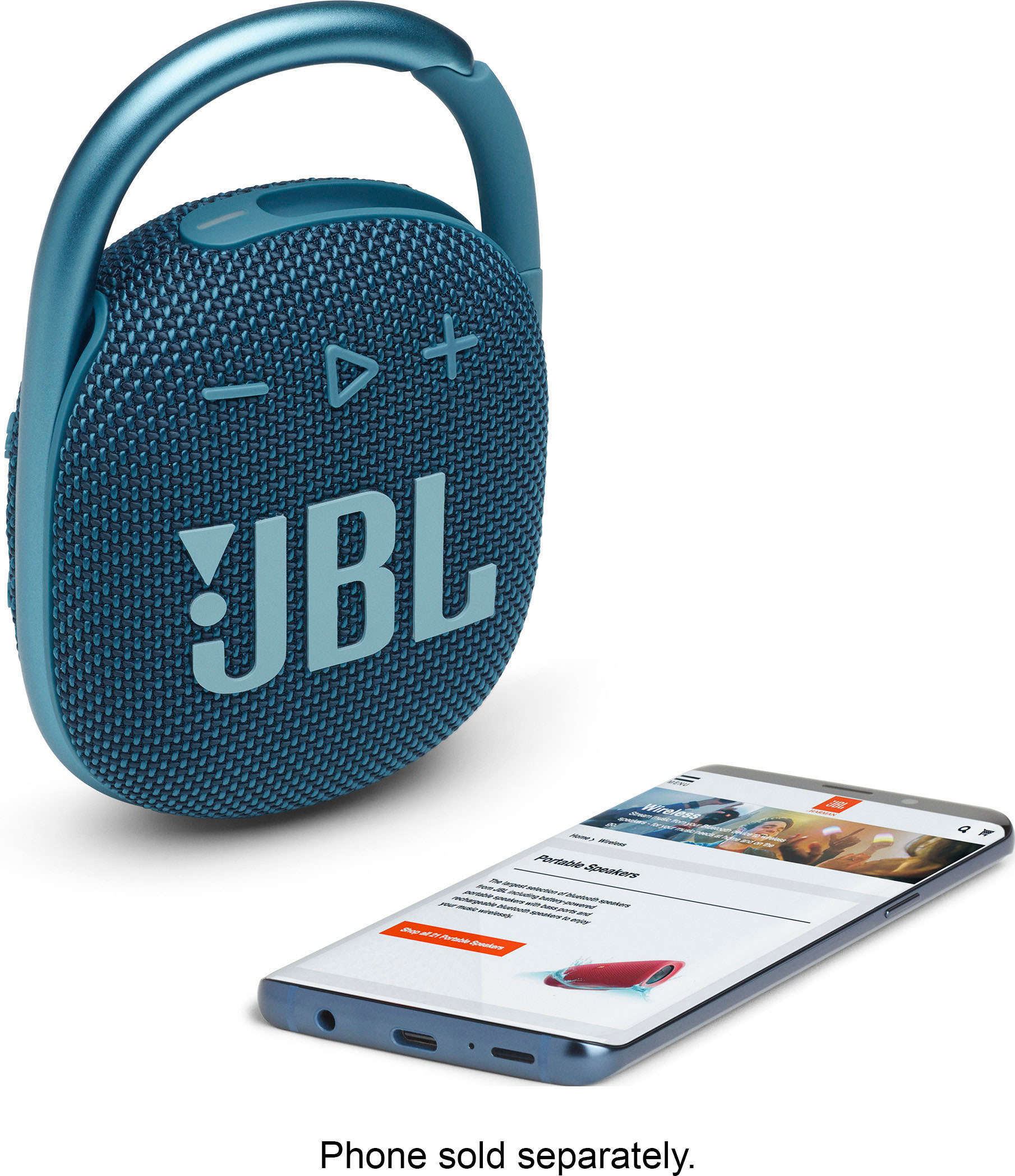 JBL CLIP4 Portable Bluetooth Speaker Buy Blue Best - JBLCLIP4BLUAM