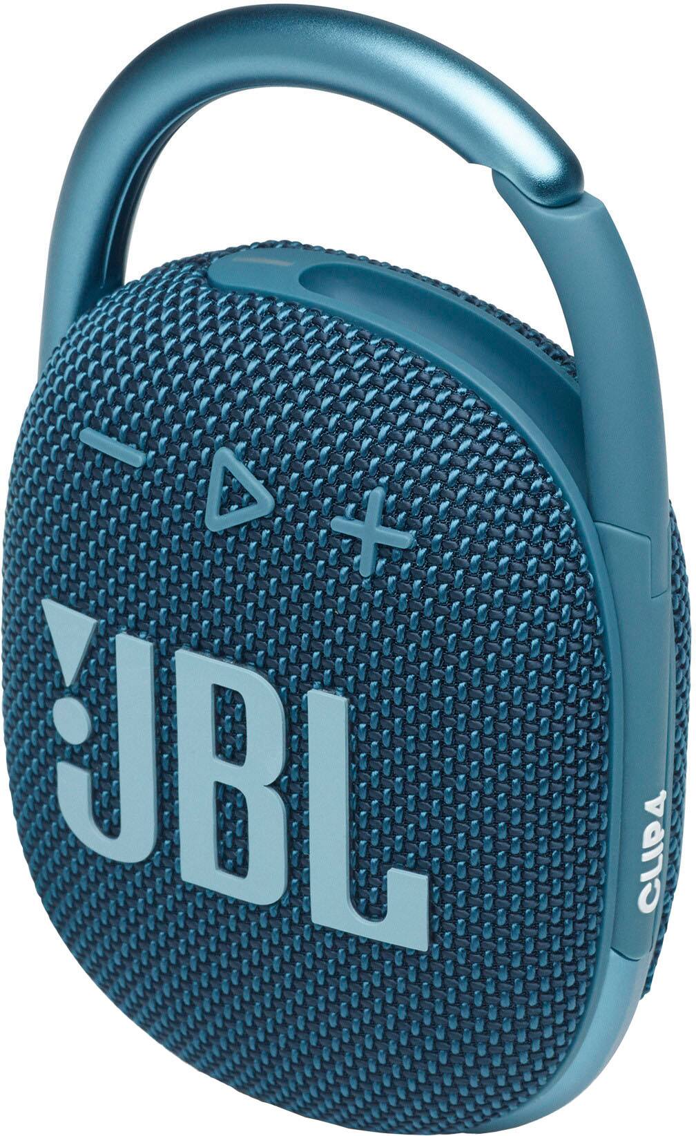Left. JBL - CLIP4 Portable Bluetooth Speaker - Blue.