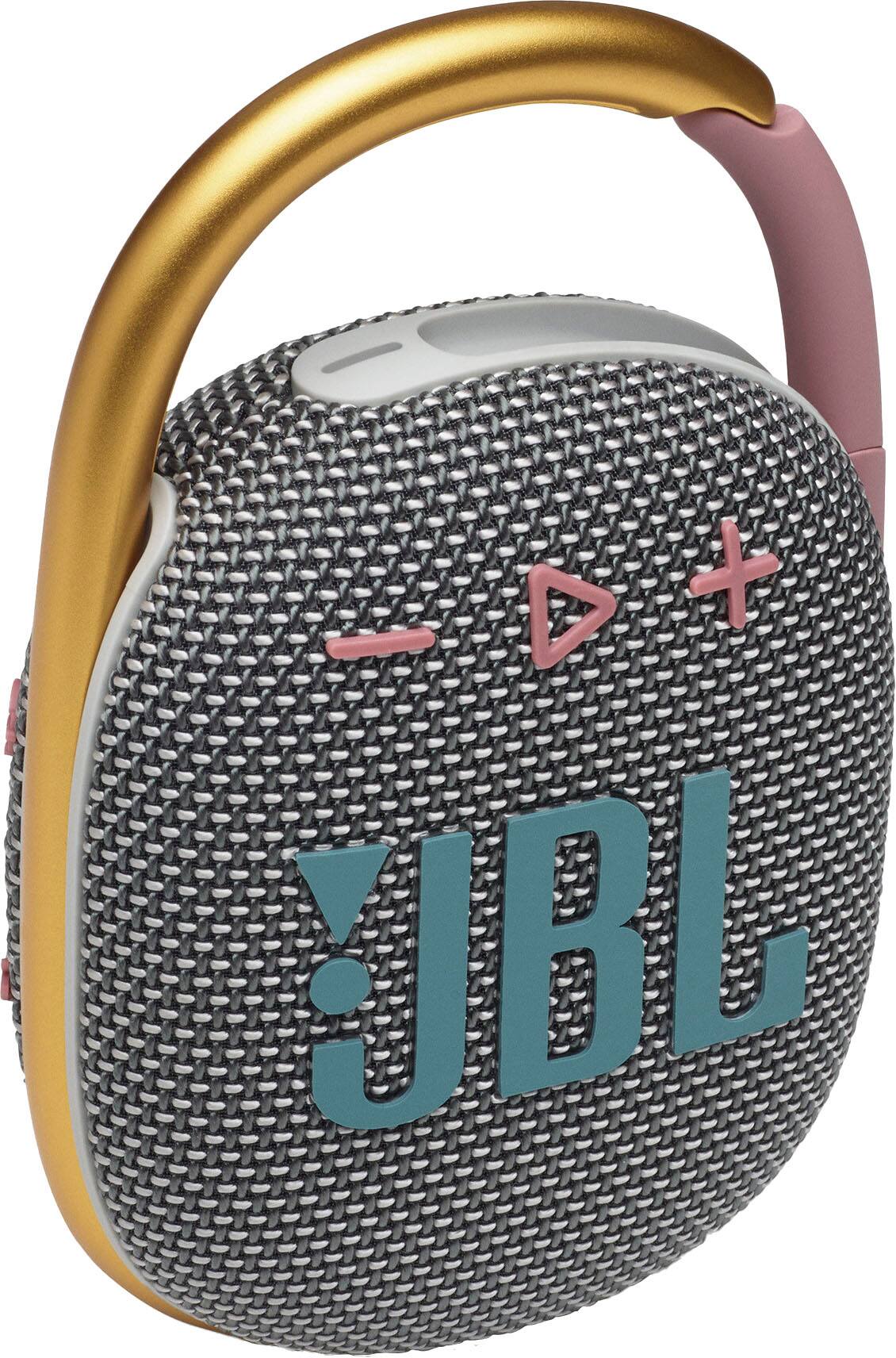 Angle. JBL - CLIP4 Portable Bluetooth Speaker - Gray.