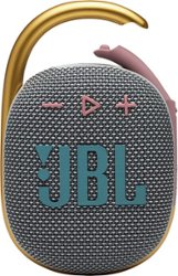 JBL - CLIP4 Portable Bluetooth Speaker - Gray - Front_Zoom