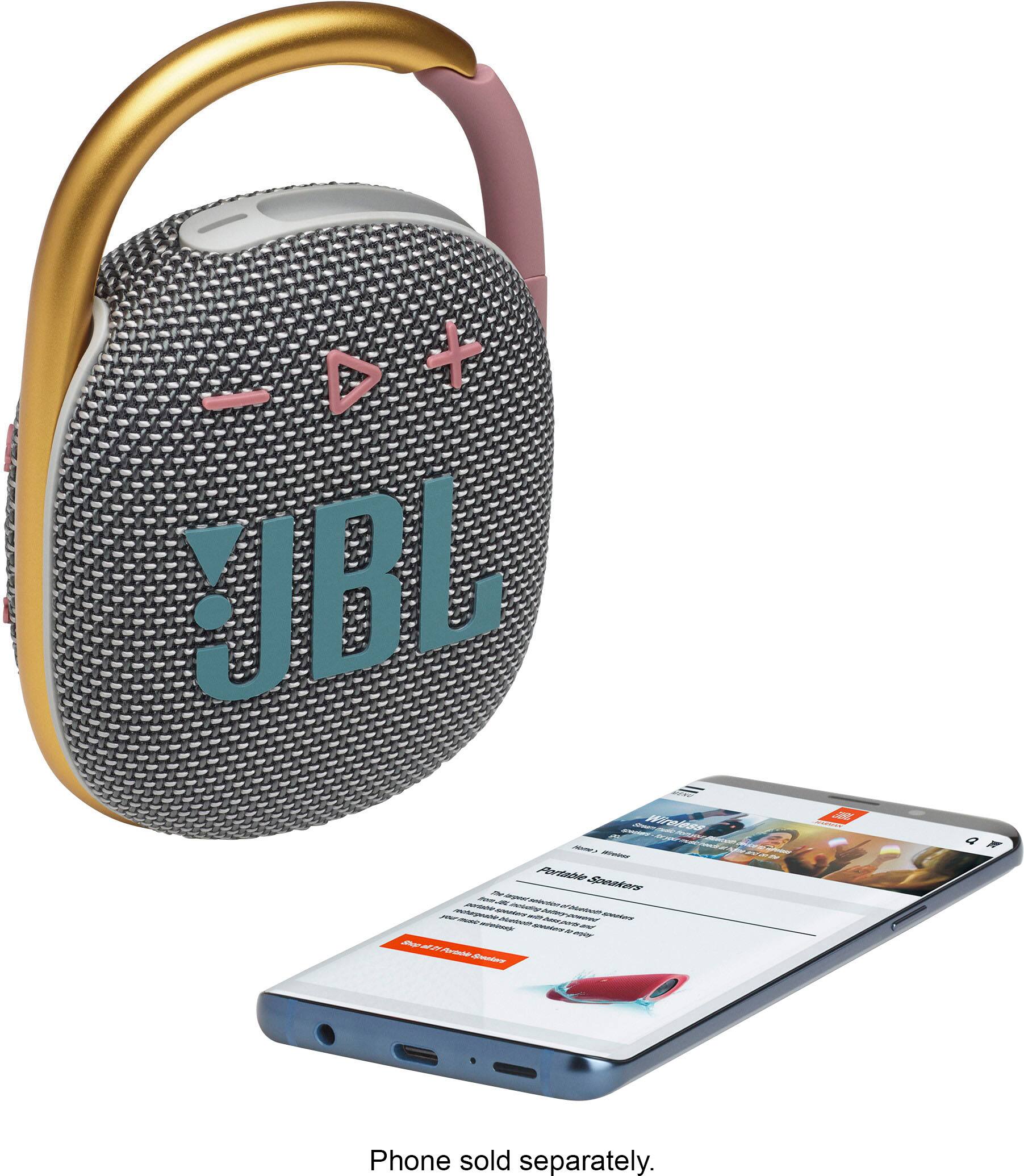 Alt View 1. JBL - CLIP4 Portable Bluetooth Speaker - Gray.