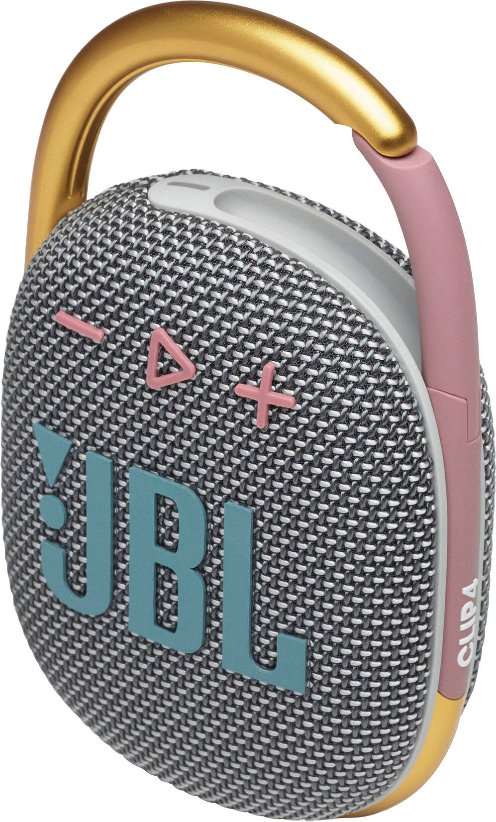 Left. JBL - CLIP4 Portable Bluetooth Speaker - Gray.