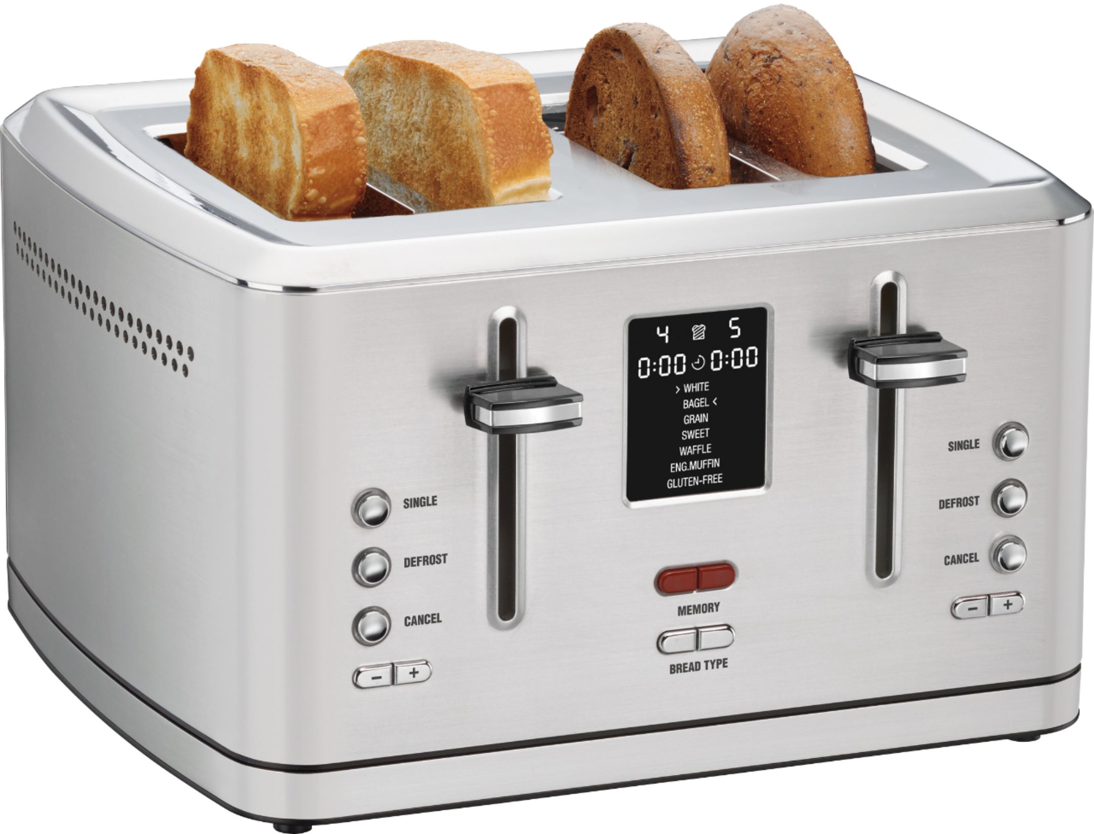 Galaxy MDT4 Standard-Duty 4-Slice Commercial Toaster - 1 1/2 Slots, 120V