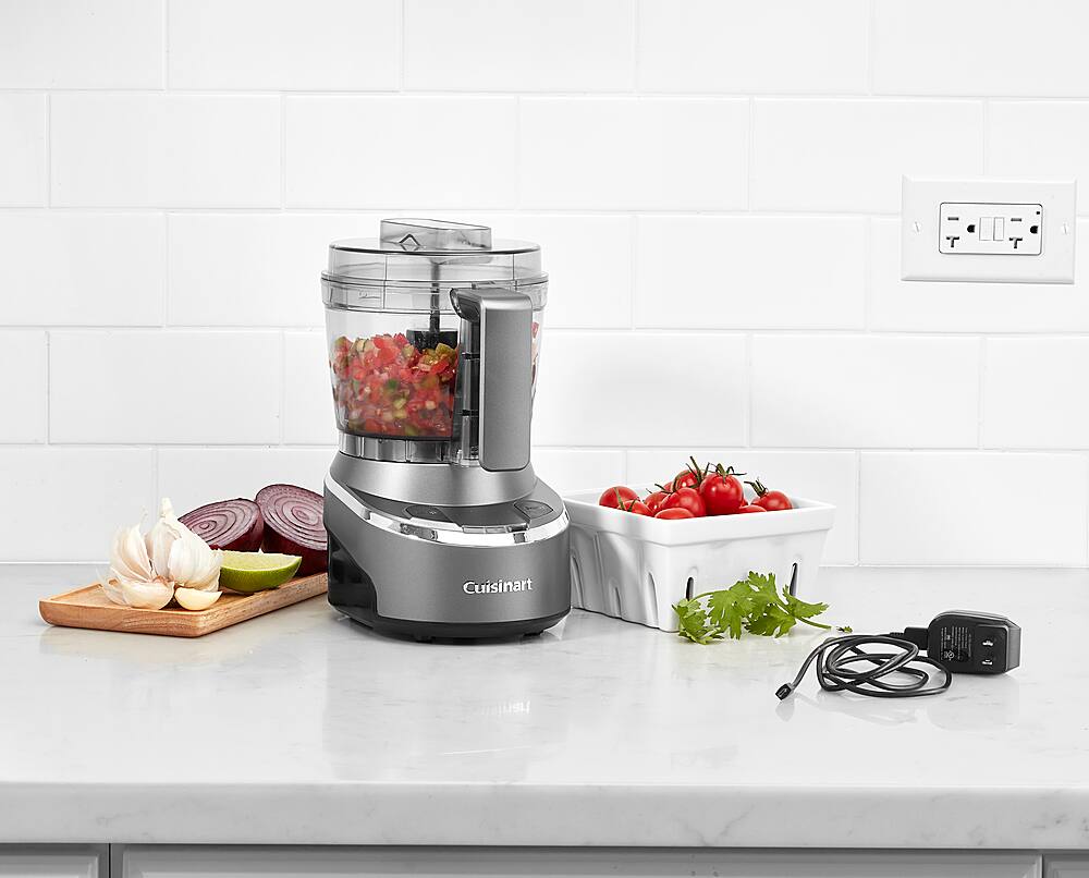 Alt View 17. Cuisinart - EvolutionX Cordless Mini Chopper - Gray & Black.