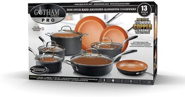 Gotham Steel - Hard Anodized 13-Piece Cookware Set - Copper - Angle_Zoom