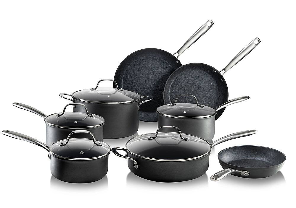 Alt View Zoom 12. Granitestone - PRO 13-Piece Hard Anodized Cookware Set - Gray.