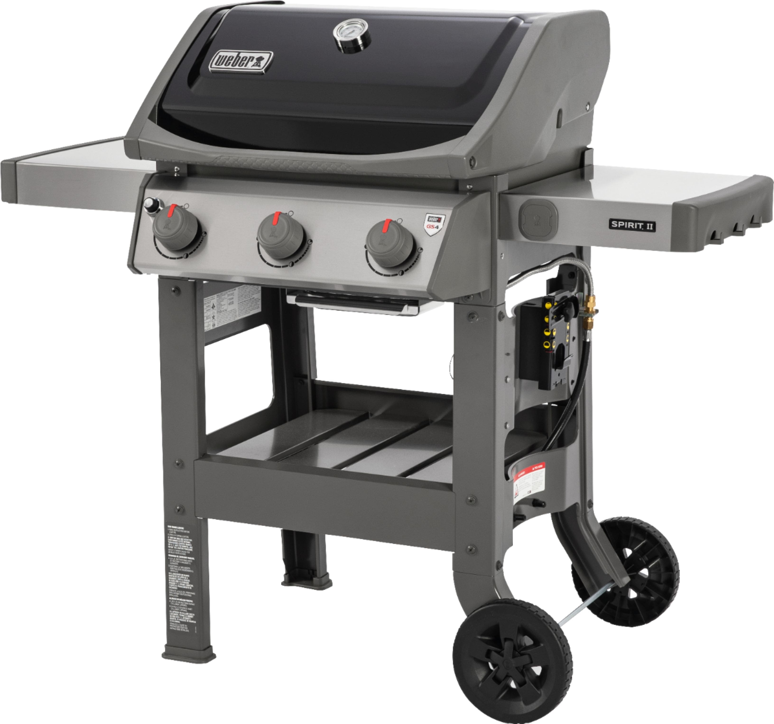 Weber - Spirit II E-310 3-Burner Propane Gas Grill - Black - Angle_Zoom