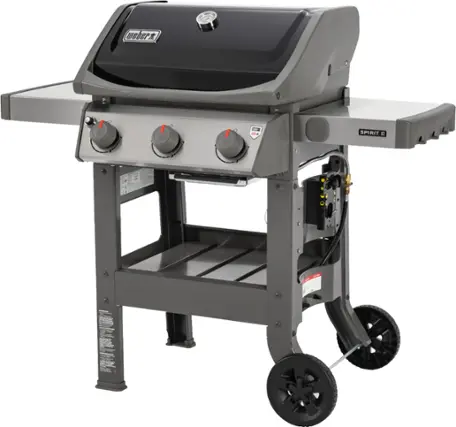 Angle. Weber - Spirit II E-310 3-Burner Propane Gas Grill - Black.