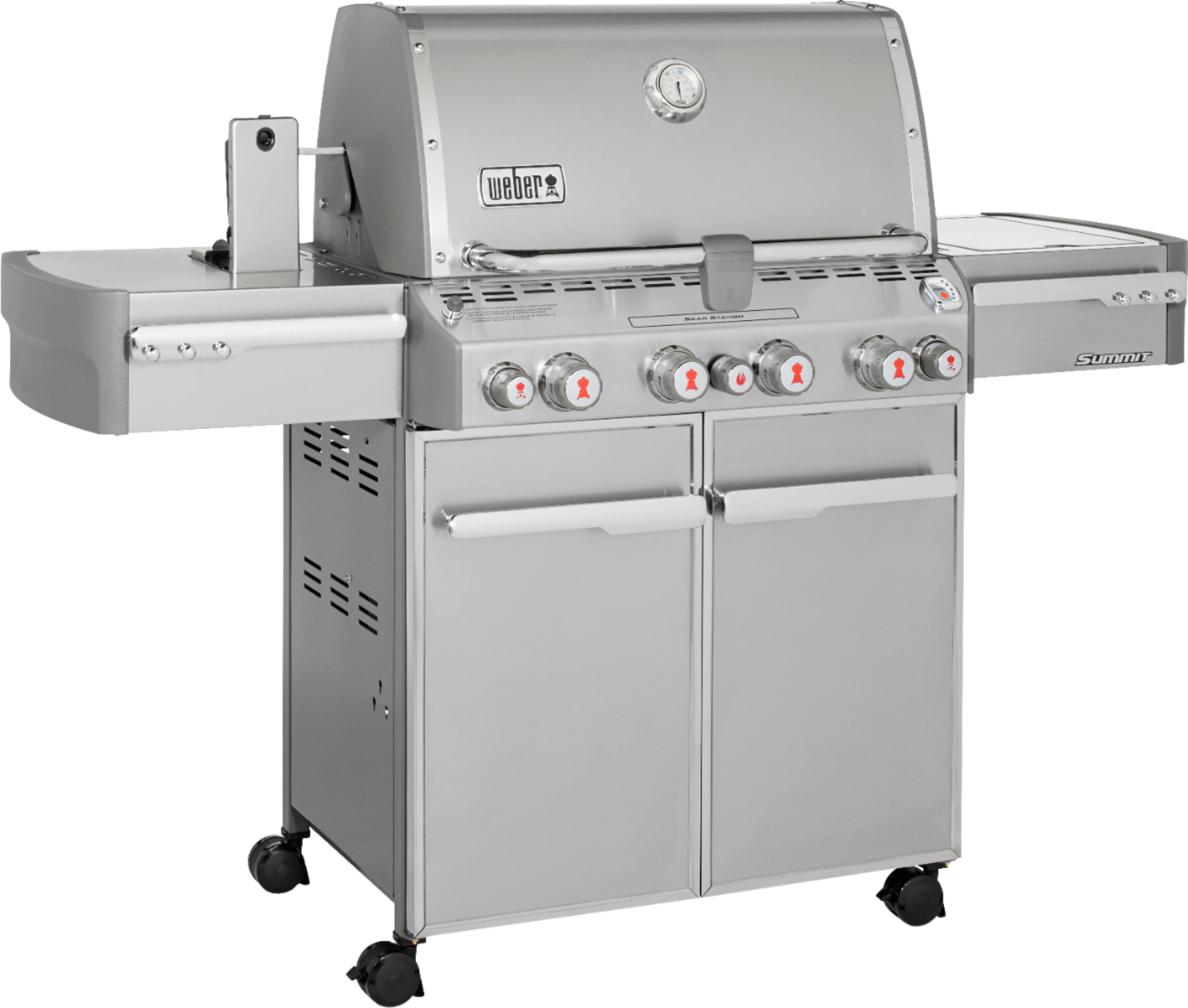 Weber - Summit S-470 4-Burner Propane Gas Grill - Stainless...
