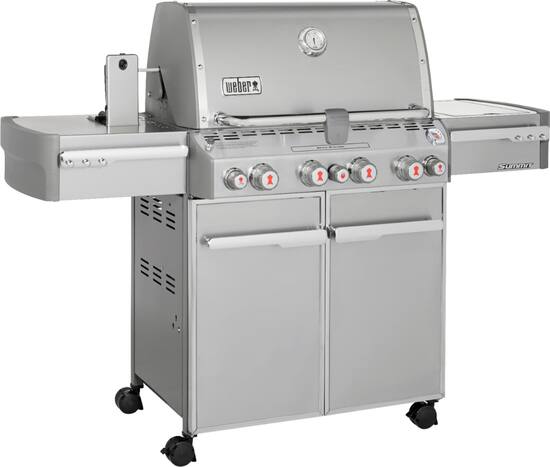 Weber Summit S 470 4 Burner Propane Gas Grill Stainless Steel