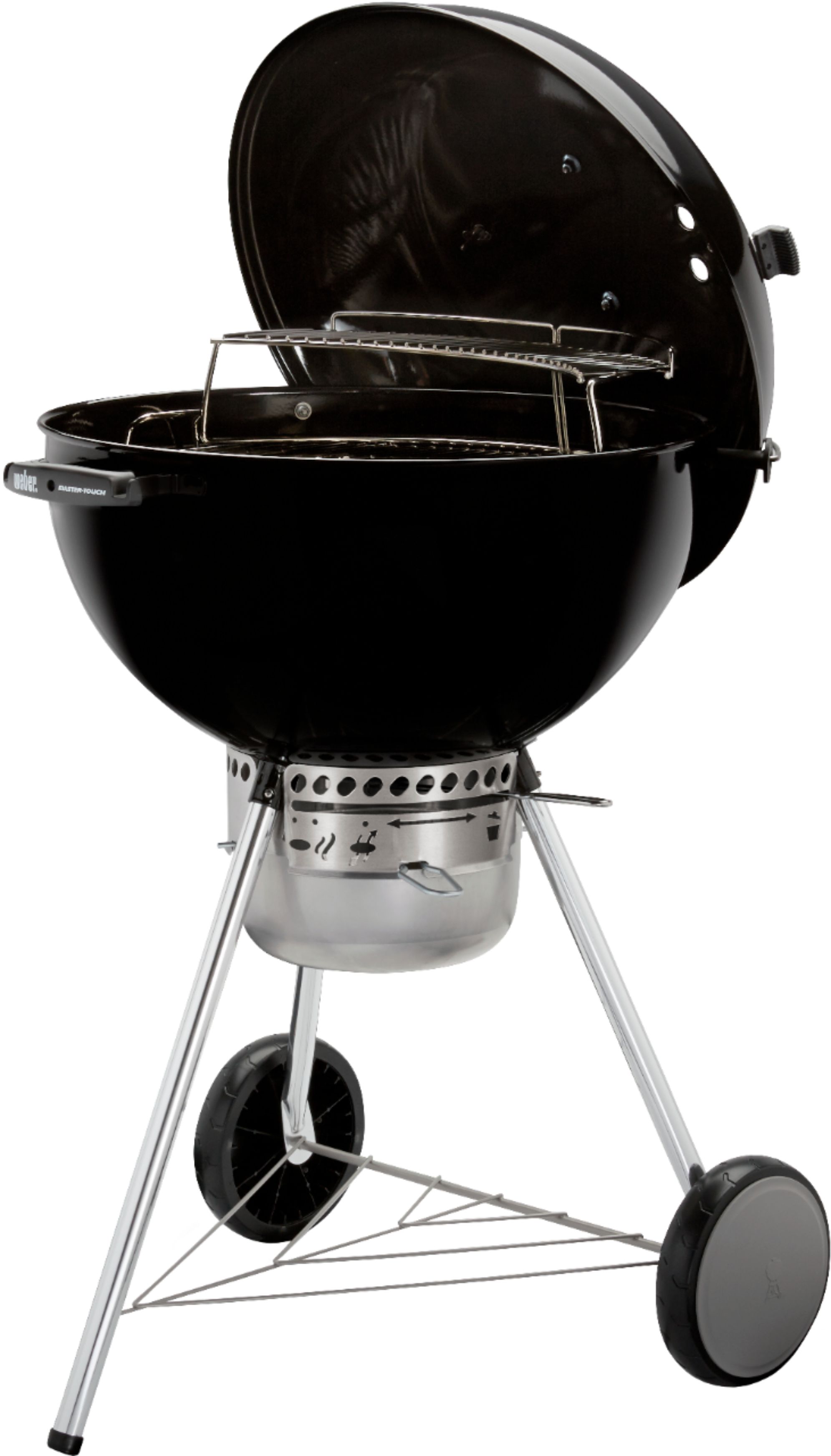 Watchful Ed væv Weber 22 in. Master-Touch Charcoal Grill Black 14501001 - Best Buy