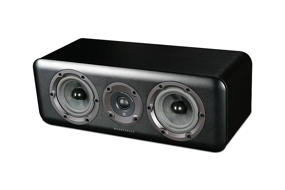 Left View: Wharfedale - D.300C Center Channel Speaker (Each) - Black Wood