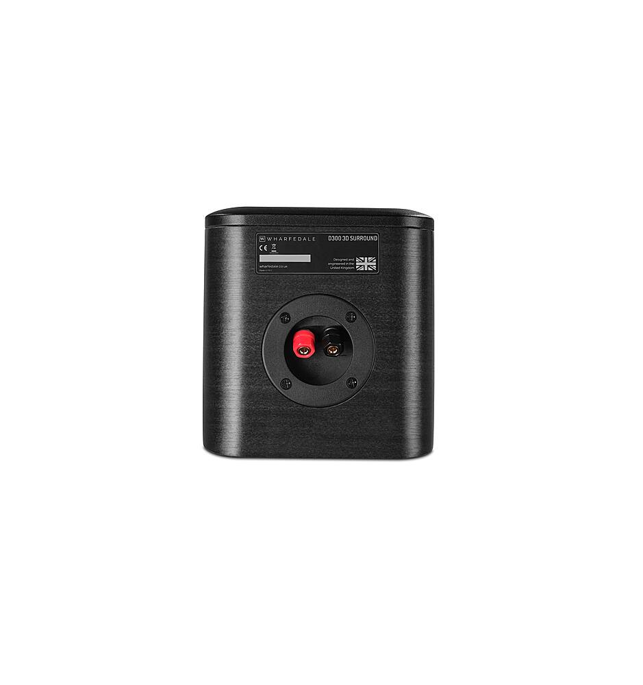 Left View: Wharfedale - D300 3D Surround Speakers (Pair) - Black Wood