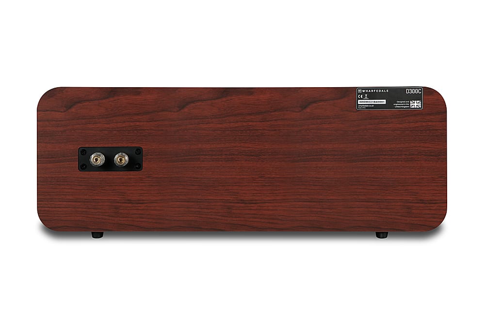 Back View: Wharfedale - D.300C Center Channel Speaker (Each) - Rosewood