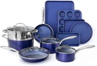 Farberware Aluminum Farberware 21894 Dishwasher Safe Nonstick 15-Piece Cookware  Set; Aqua 21894