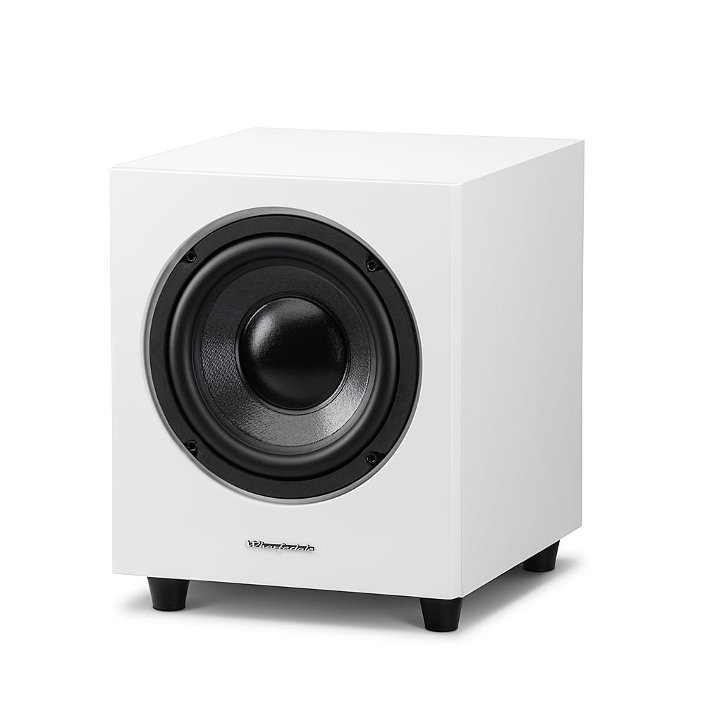 Angle View: Wharfedale - WH-D8 Subwoofer (Each) - White Sandex