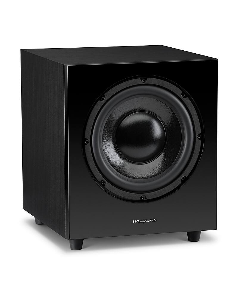Left View: Wharfedale - WH-D10 Subwoofer (Each) - Black Wood