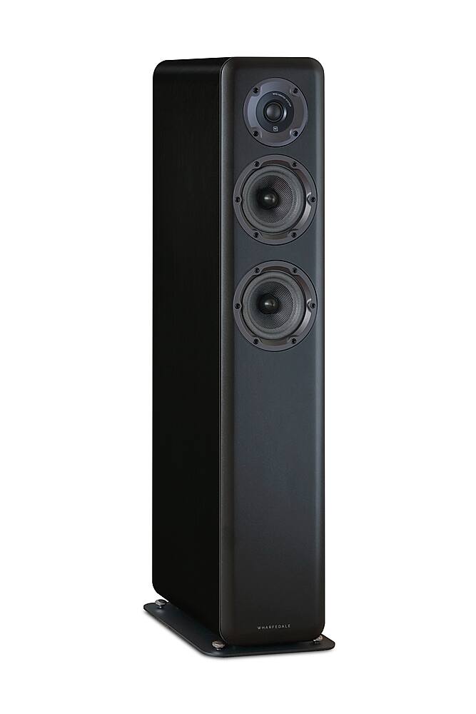 Left View: Wharfedale - D.330 Floorstanding Speakers (Pair) - Black Wood