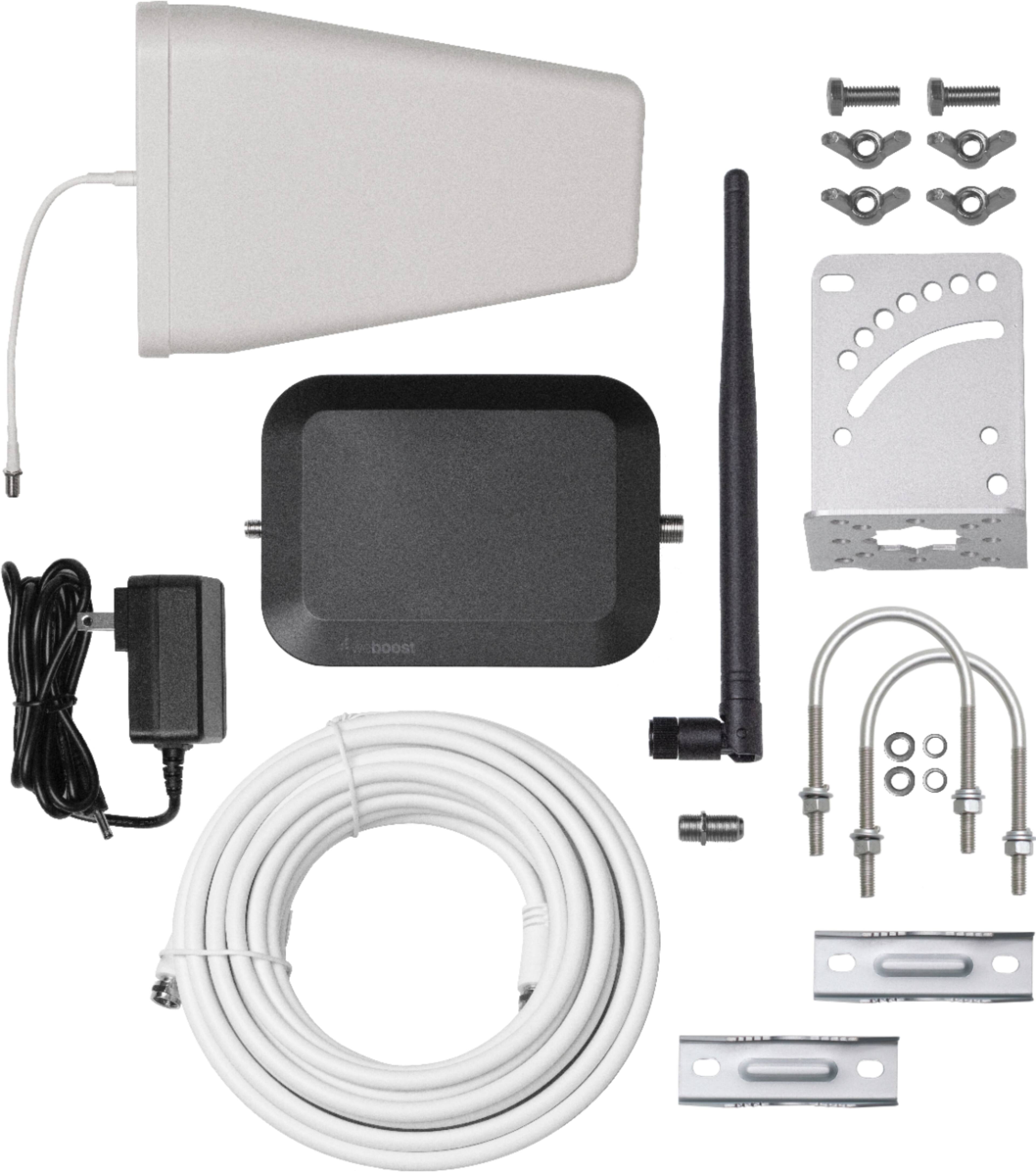 Alt View 11. weBoost - Home Studio Cell Phone Signal Booster Kit for Single Room Coverage, Boosts 4G LTE & 5G for all U.S. Networks - Black.