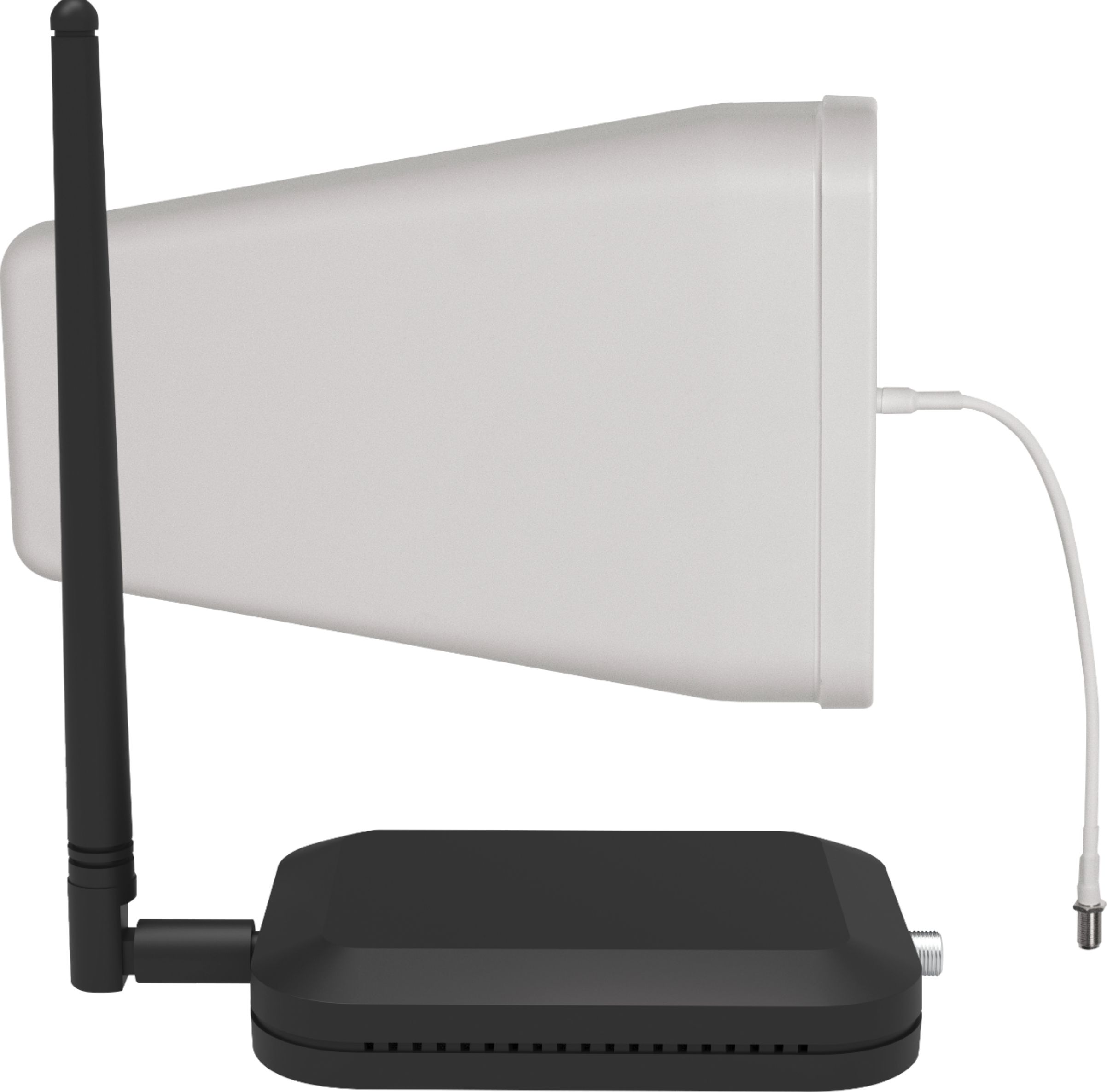 Left View: weBoost - Home Studio Cell Phone Signal Booster Kit for Single Room Coverage, Boosts 4G LTE & 5G for all U.S. Networks - Black