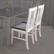 Front. CorLiving - Michigan Two Toned White and Gray Dining Chair, Set of 2 - White/Gray.