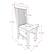 Alt View 19. CorLiving - Michigan Two Toned White and Gray Dining Chair, Set of 2 - White/Gray.