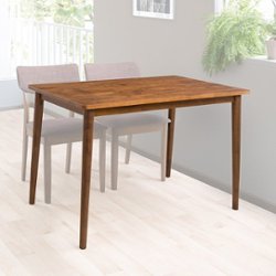 CorLiving - Branson Stained Dining Table - Warm Walnut - Front_Zoom