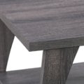Alt View Zoom 13. CorLiving - Hollywood Dark Gray Coffee Table with Shelf - Dark Grey.