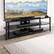Left. CorLiving - TV Bench with Open Shelves for TVs up to 85" - Black Gloss.