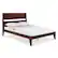 Alt View 12. Walker Edison - Mid Century Modern Queen Size Solid Wood Bed Frame - Walnut.