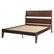 Left. Walker Edison - Mid Century Modern Queen Size Solid Wood Bed Frame - Walnut.