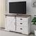 Alt View 13. Walker Edison - 56” Farmhouse X Door TV Stand for TV's up to 60” - Rustic Oak/Brushed White.