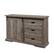 Left. Walker Edison - 56” Industrial Farmhouse Stand for TV's up to 60” - Grey Wash.