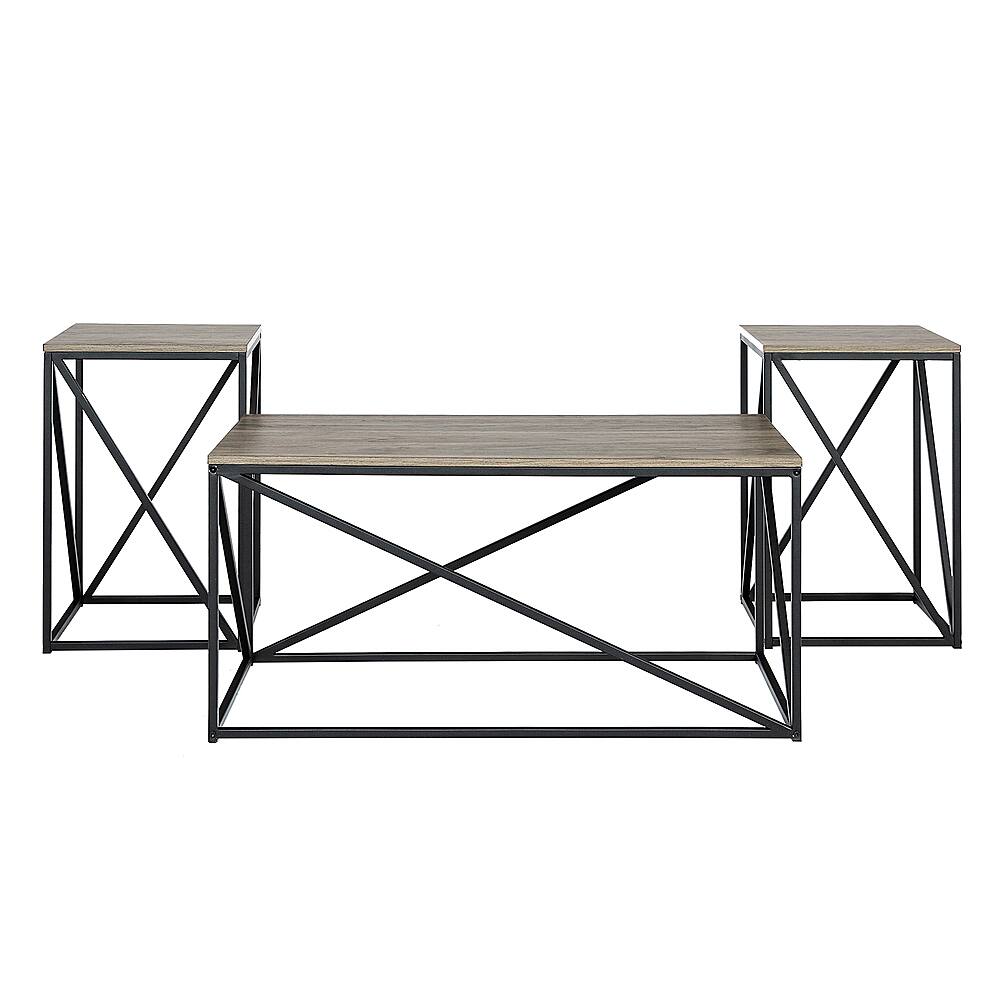 Walker Edison 3 Piece Geometric Table Set BB3AF40GEOSG - Best Buy