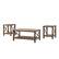 Left. Walker Edison - 3-Piece Rustic Wood and Metal Accent Table Set - Rustic Oak/Black.