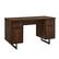Angle. Walker Edison - Perkins 54" Executive Desk with Dual Storage - Dark Walnut.