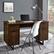 Alt View 12. Walker Edison - Perkins 54" Executive Desk with Dual Storage - Dark Walnut.
