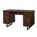 Left. Walker Edison - Perkins 54" Executive Desk with Dual Storage - Dark Walnut.