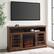 Alt View 12. Walker Edison - Traditional 58" Tall Glass Two Door Soundbar Storage Fireplace TV Stand for Most TVs up to 65" - Dark Walnut.