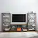 Alt View 11. Walker Edison - 3-PC Farmhouse Fireplace Entertainment Center TV Stand for Most TVs up to 65" - Rustic Oak.