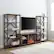 Alt View 12. Walker Edison - 3-PC Farmhouse Fireplace Entertainment Center TV Stand for Most TVs up to 65" - Rustic Oak.