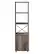 Alt View 11. Walker Edison - Landry 64" 1 Door Metal and Wood Media Tower Bookcase - Grey Wash.