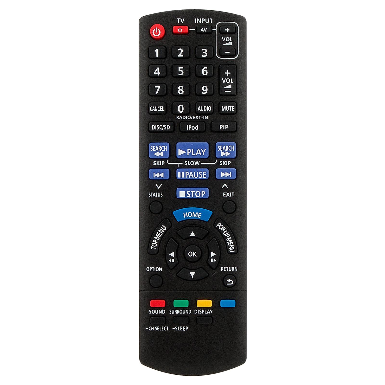 ZdalaMit - Replacement Remote N2QAYB000631 fit for Panasonic Home Theater Sound System N2QAYB000631 - Black