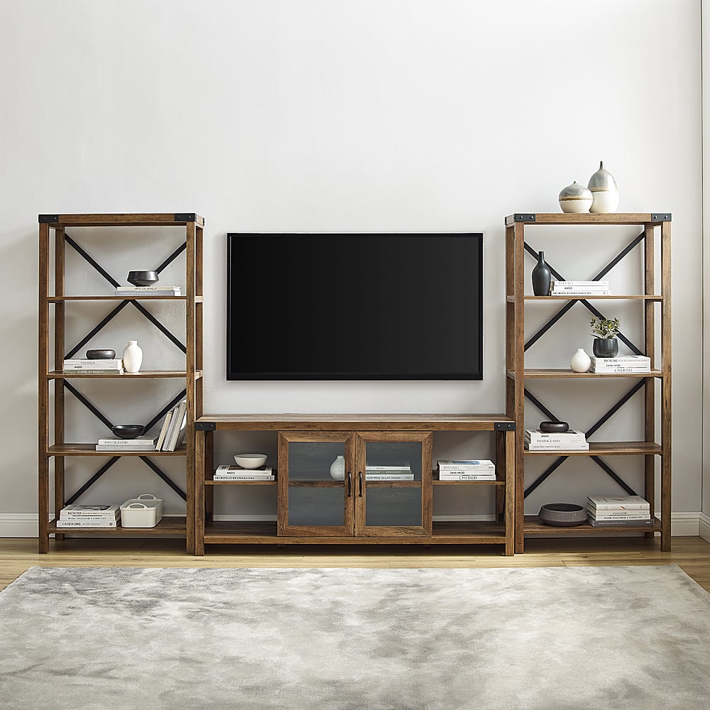 Best Buy Walker Edison Modern Farmhouse Wall TV Stand for TV's up to