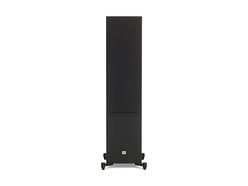 Back View: JBL Dual 8" Floor Standing Speaker - Black