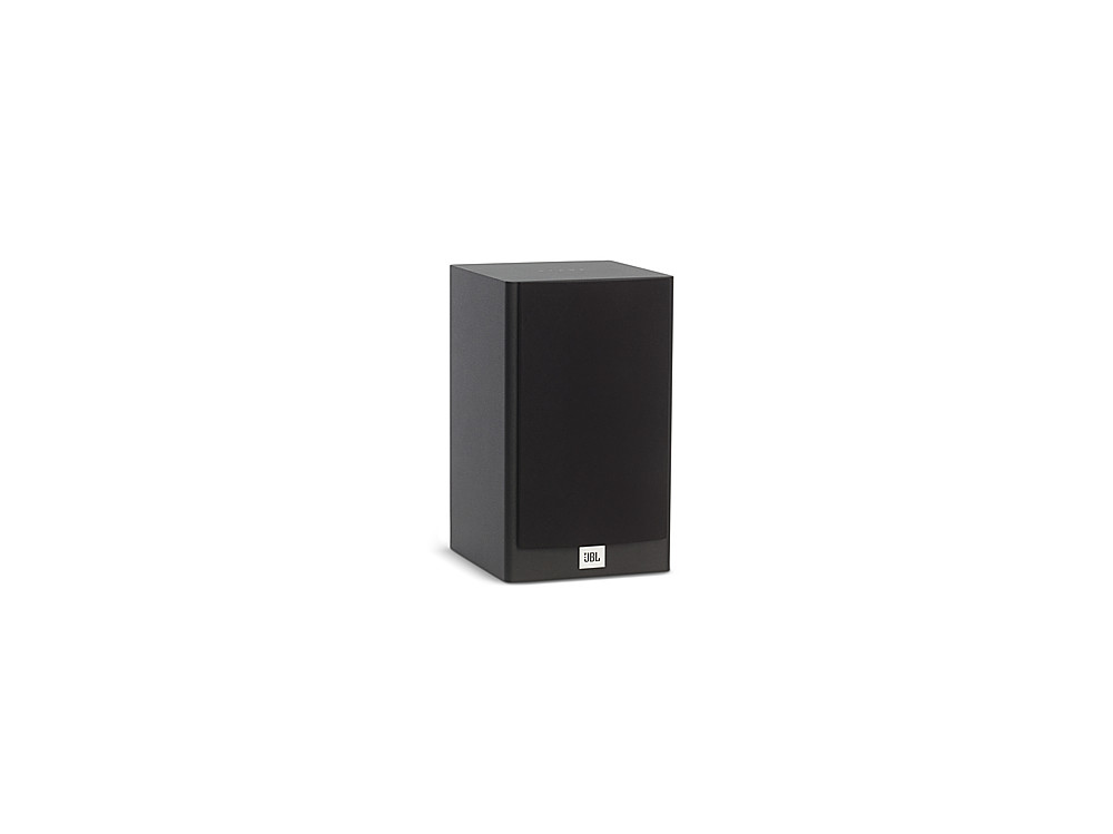 Angle View: JBL Dual 4.5" Bookshelf Speakers - Black